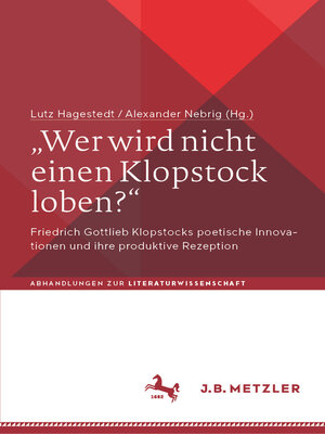 cover image of „Wer wird nicht einen Klopstock loben?"